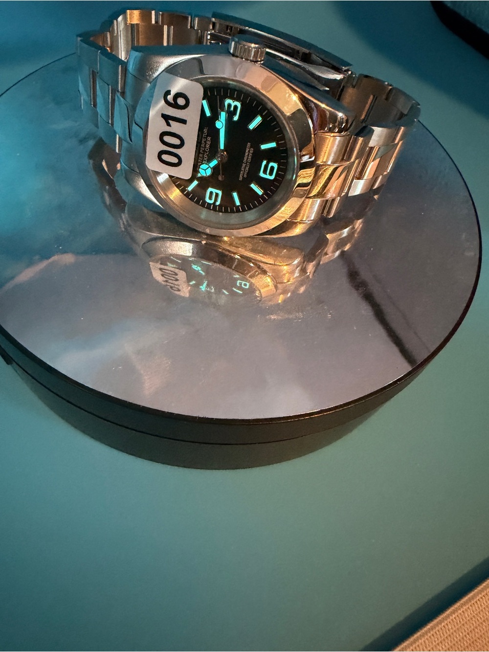 Custom 3,6,9 “S” men’s watch with Luminous Black Dial Automatic movement